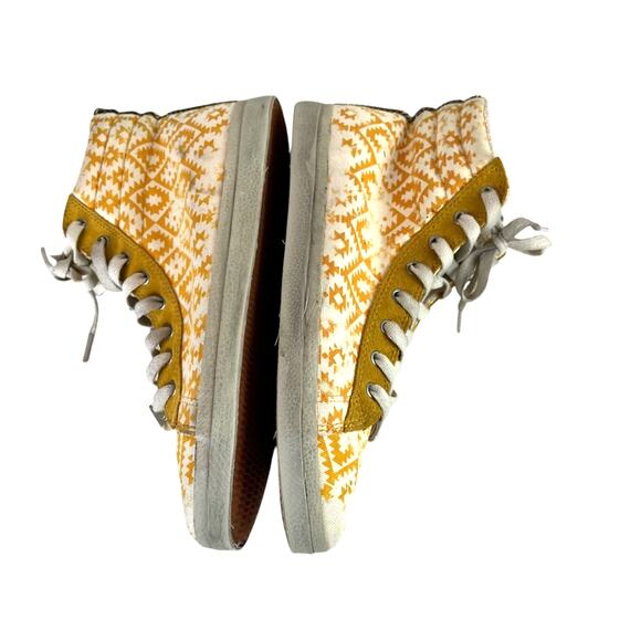 Kim & Zozi Hippie Bling High Top Sneakers Size 10 Yellow - Picture 7 of 12